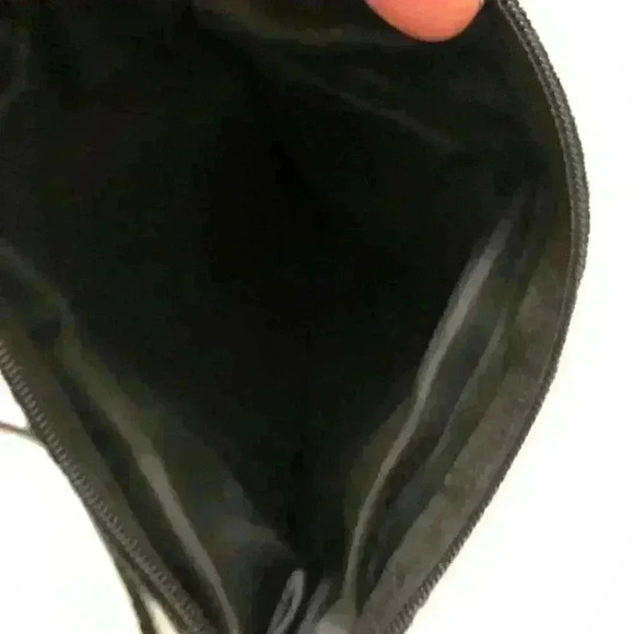 MADE IN MEXICO EMBROIDERED VELVET FRINGE CROSSBODY BAG ZIPPER - Picture 3 of 5